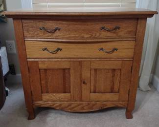 Antique Side Table with Drawers