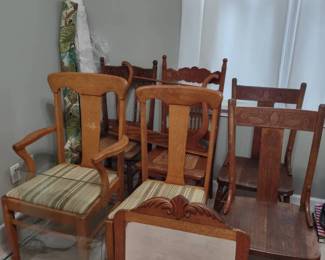 Chairs, Fabric and Mirror