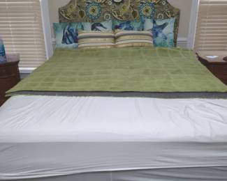 Headboard, Rug and Curtains
