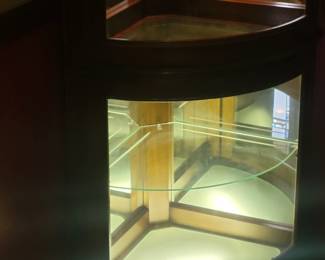 CORNER LIGHTED CURIO $100