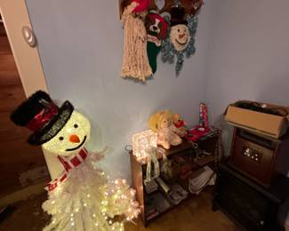 Christmas decor, cards, and gift wrapping supplies