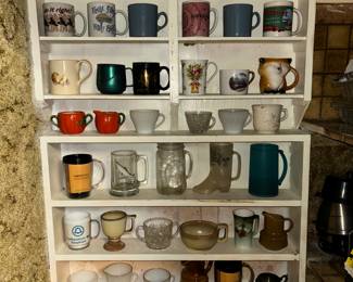Assortment of coffee mugs