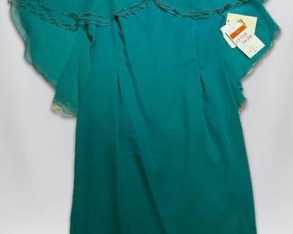 NWT Vintage Teal Dress Brand After Dark