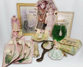 Feminine Bedroom Decor Vintage Hand Mirror, Josef Originals MARCH, More