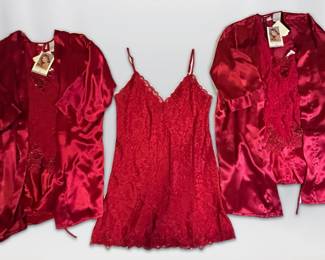 NWT Vintage Victorias Secret More Red Lingerie Sleepwear