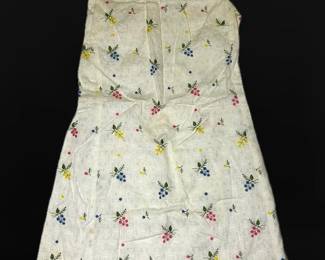 Vintage LAiglon Dress w Colorful Embroidered Flowers Purse