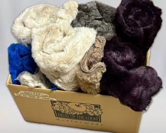 Faux Fur Fabric Cut for Throw Blankets or Shawls