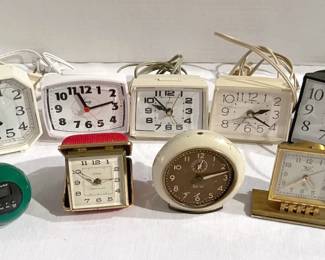 Collection Of Vintage Alarm Clocks