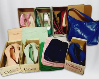 Colorful Vintage Purses Heels Some Matching