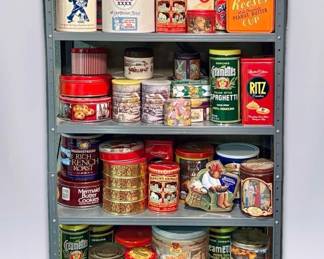 007 50 Vintage Metal Advertising Tins Canisters