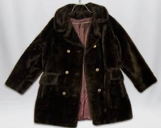 003 Vintage Brown Fur Coat