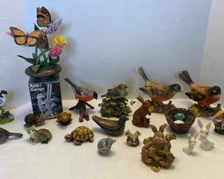 Ceramic Birds, Animals, More Woodland NatureThemed Decor