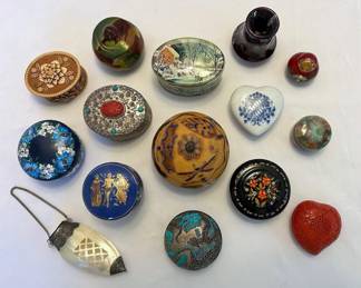 Small Vintage Trinket Boxes, Russian Nesting Dolls, More