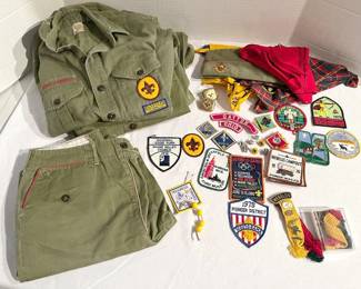 Vintage Boy Scout Uniforms, Patches, And Pins