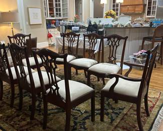 Maitland Smith set of 8 dining chairs