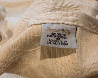 Peacock Alley linens