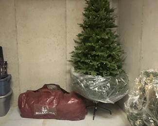 Balsam Hill Christmas tree with lights