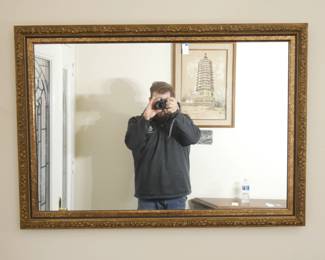 Ornately Framed Wall Mirror | View detailed pictures and descriptions on placerauctions.com