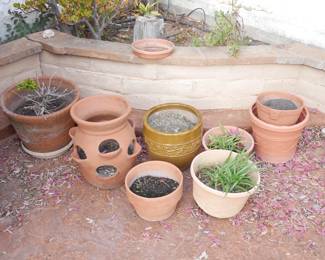 Variety of 8 Planter Pots | View detailed pictures and descriptions on placerauctions.com