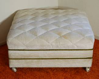 Gem Furniture Upholstered Ottoman | View detailed pictures and descriptions on placerauctions.com