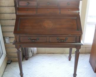 Drop Front Secretary Desk by Ashley Furniture | View detailed pictures and descriptions on placerauctions.com