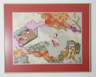 Framed Japanese Art Print | View detailed pictures and descriptions on placerauctions.com
