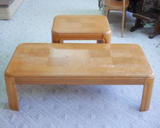 Solid Wood Coffee & End Table | View detailed pictures and descriptions on placerauctions.com