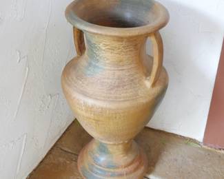 Tall Terracotta Urn Planter | View detailed pictures and descriptions on placerauctions.com