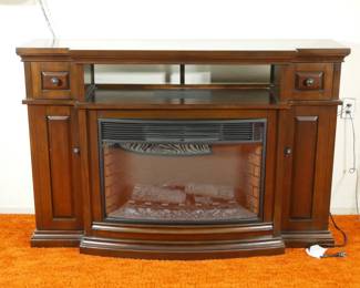 Twin-Star International Electric Fireplace Console | View detailed pictures and descriptions on placerauctions.com