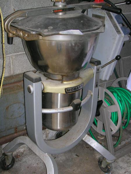 large industrial size mixer/chopper by Hobart, has a 3 speed/volt industrial heavy duty plug.