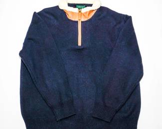 Orvis Stowe Quarter-Zip Mens Sweater XXL | View detailed pictures and descriptions on placerauctions.com