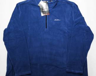 Eddie Bauer Polartec 1/4 Zip Fleece Jacket XXXL | View detailed pictures and descriptions on placerauctions.com