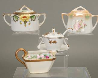 Porcelain sugar/ creamer group