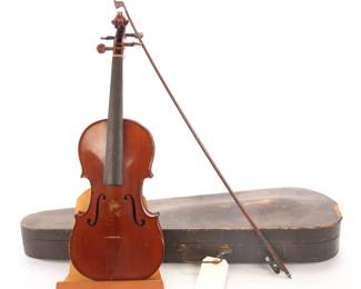 Nicholaus Amatus Violin (1645) with Didelot bow and coffin case