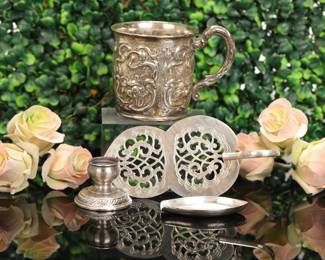 Victorian Sterling silver group