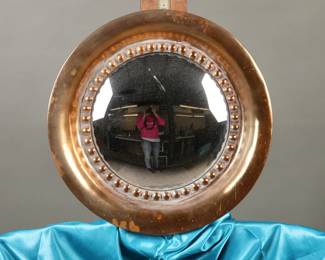 Giltwood girandole convex mirror 2/3