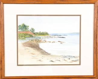 Signed watercolor painting