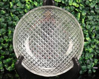 Russian cut glass plate