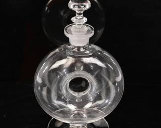 Large Guerlain factice baccarat crystal perfume bottle
