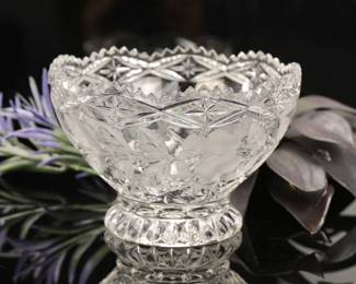 Antique cut glass bowl