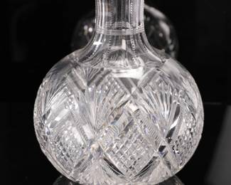 Antique Cut glass water carafe