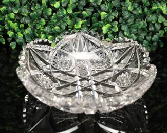 Antique cut glass bowl