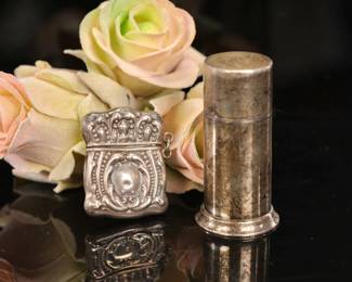 Tiffany & Co. Sterling snuff & Art Nouveau sterling