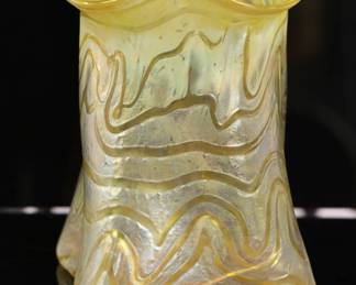 Fritz Heckert Loetz Jugenstil glass vase