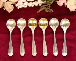 Tiffany & Co. Marquise sterling silver sherbet spoons