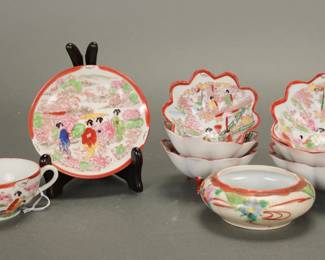 Chinese cherry blossom porcelain set