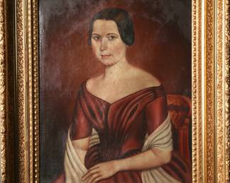 attr. Joseph Jackson oil/canvas early American painting