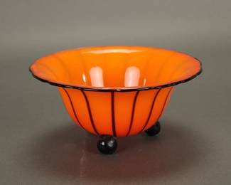 Loetz Tango Art Deco glass bowl