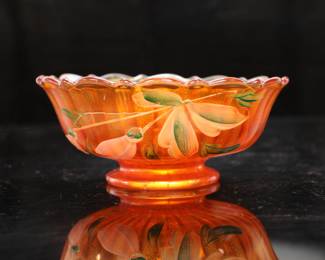 carnival glass bowl