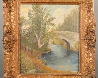 H.M. Hayward oil/canvas painting